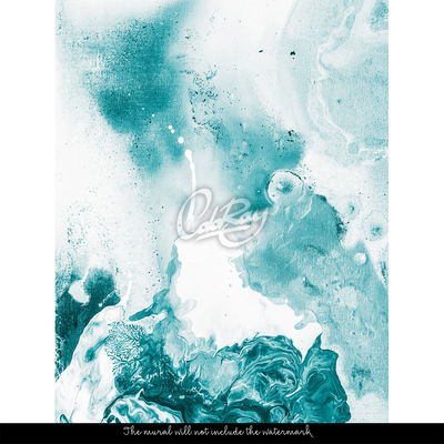 Fototapeta Marmur w Niebieskie Plamy Malowany