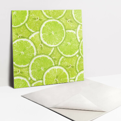 Płytki winylowe samoprzylepne Zielone plastry limonki