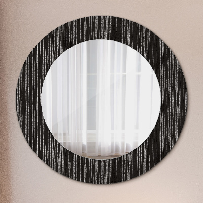 Lustro z nadrukiem dekoracyjne okrągłe Abstrakcyjny metaliczny