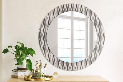 Lustro z nadrukiem dekoracyjne okrągłe Geometryczny wzór kropek