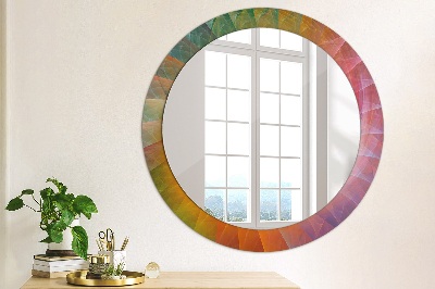 Lustro z nadrukiem dekoracyjne okrągłe Hipnotyczna spirala