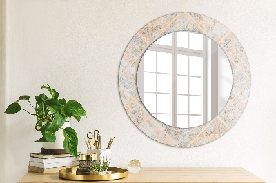 Lustro dekoracyjne okrągłe Shabby mozaika