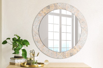 Lustro dekoracyjne okrągłe Shabby mozaika