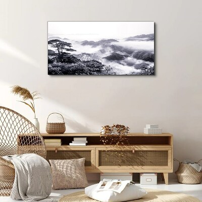 Obraz Canvas góry las mgła