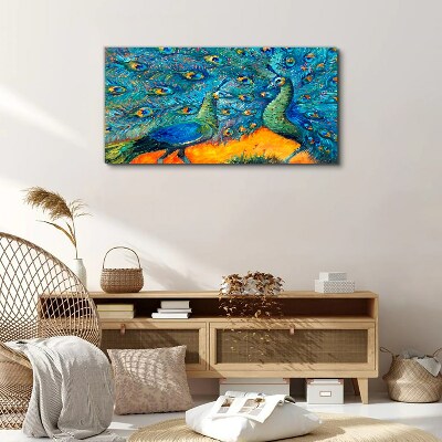 Obraz Canvas zwierzęta ptaki pawie