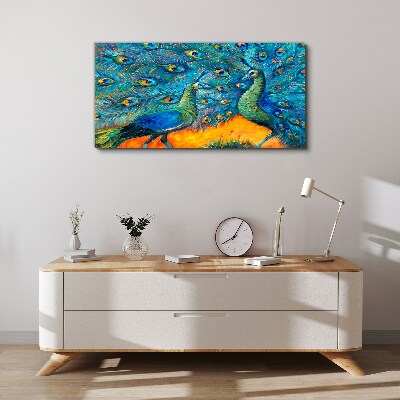 Obraz Canvas zwierzęta ptaki pawie