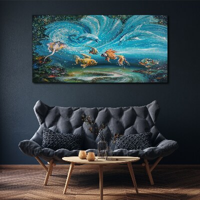 Obraz na Płótnie Malarstwo zwierzęta ryby