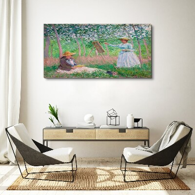 Obraz Canvas Kobieta z Parasolem Monet