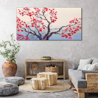 Obraz na Płótnie drzewo gałęzie kwiaty