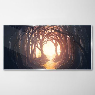 Obraz Szklany las gałęzie
