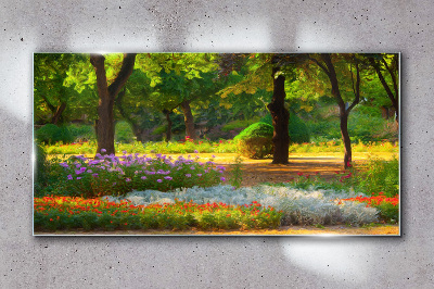 Obraz na Szkle las kwiaty