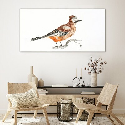 Obraz na Szkle Rysunek zwierzę ptak gałąź