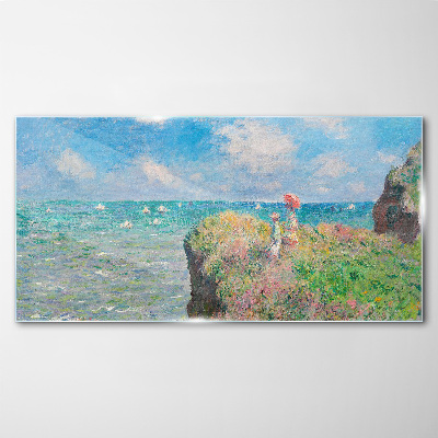 Obraz na Szkle Obraz Szkło Cliff Walk at Pourville Monet