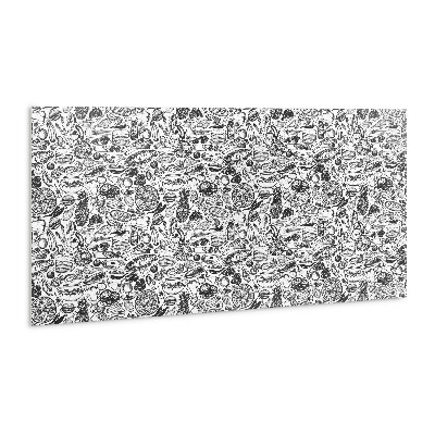 Panel ścienny Czarno biała abstrakcja