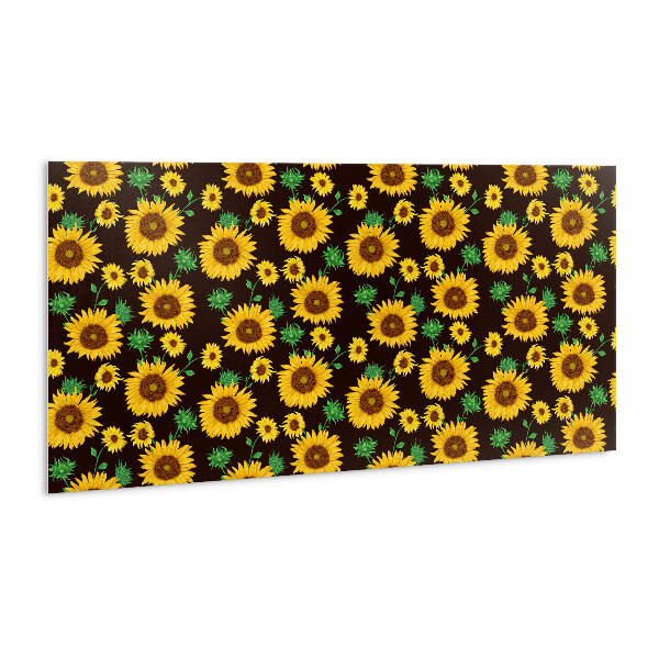 Panel ścienny samoprzylepny Żółte słoneczniki