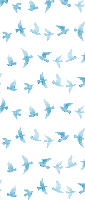 Roleta wewnętrzna Niebieskie ptaki