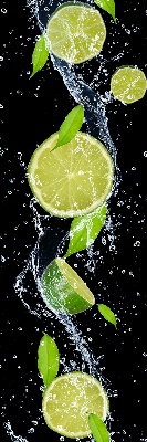 Roleta okienna wewnętrzna Spadająca limonka w wodzie
