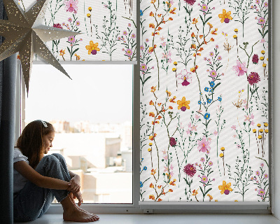 Roleta okienna wewnętrzna Kolorowe kwiatki