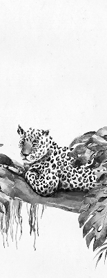 Roleta na okno Rysowane gepardy na gałęzi