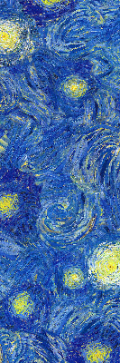 Roleta wewnętrzna Malowany niebieski obraz