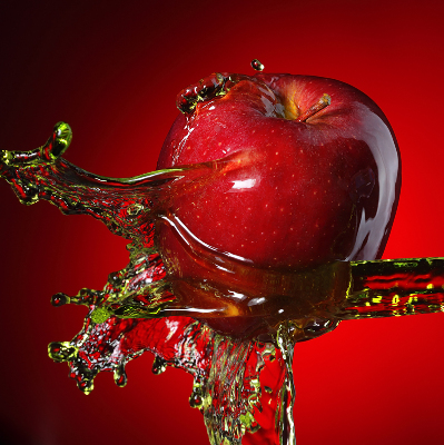 Roleta okienna Jabłko oblane wodą