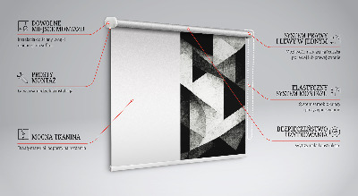 Roleta okienna wewnętrzna Trójkąty w abstrakcji