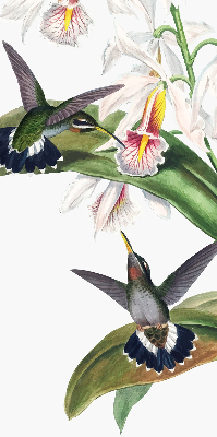 Roleta okienna Ptaki na kwiatku