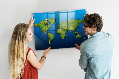 Tablica magnetyczna dla dzieci Mapa świata