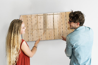 Tablica magnetyczna na magnesy na ścianę Drewniane deski