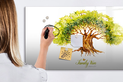 Tablica magnetyczna na magnesy na ścianę Drzewo rodzinne