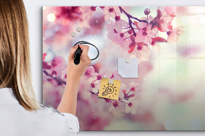Tablica magnetyczna na magnesy na ścianę Kwiaty wiosna