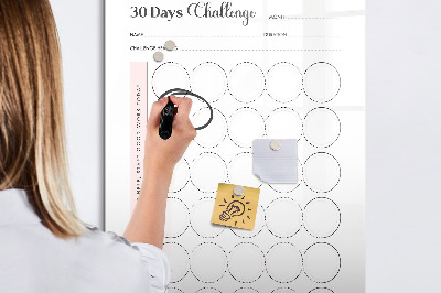 Tablica magnetyczna do rysowania 30-dniowe wyzwanie