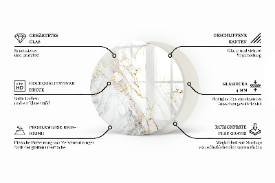 Blat szklany Marmurowa kompozycja graficzna