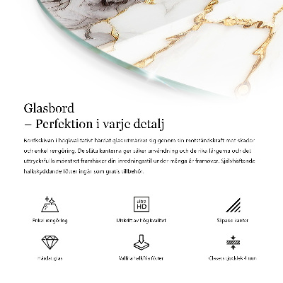 Blat szklany Marmurowa kompozycja graficzna