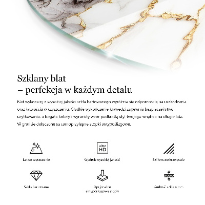 Blat szklany Urok naturalnego drewna