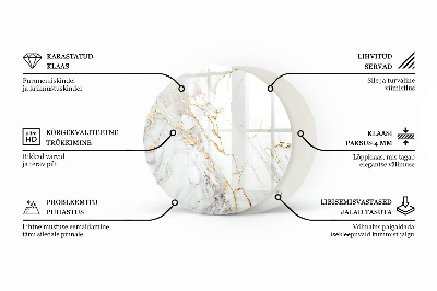 Blat szklany Urok naturalnego drewna