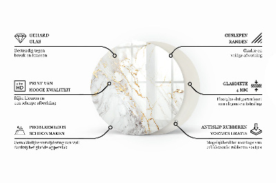 Blat szklany Urok naturalnego drewna