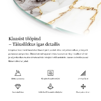 Blat szklany Ekologiczna struktura drewna