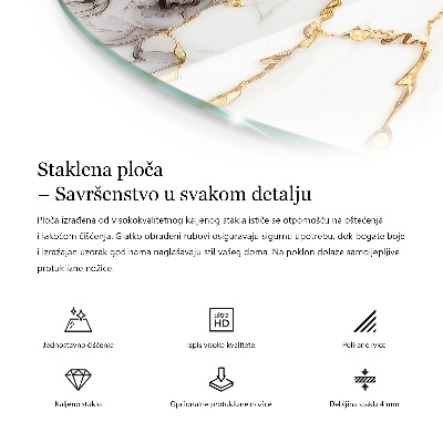 Blat szklany Ekologiczna struktura drewna