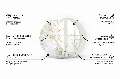 Blat szklany Ekologiczna struktura drewna