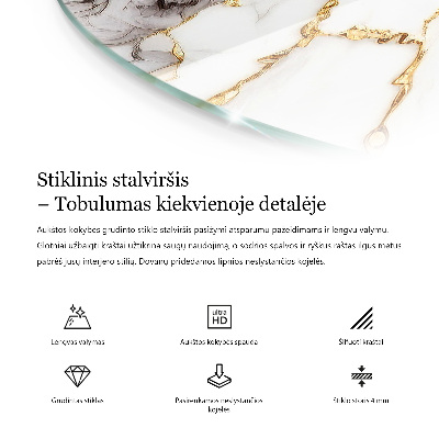 Blat szklany Ekologiczna struktura drewna
