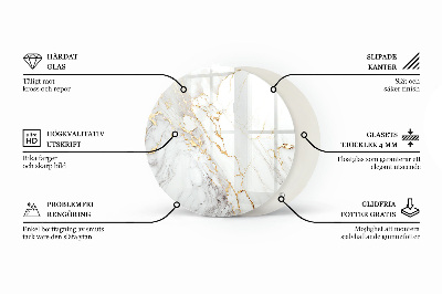 Blat szklany Ekologiczna struktura drewna