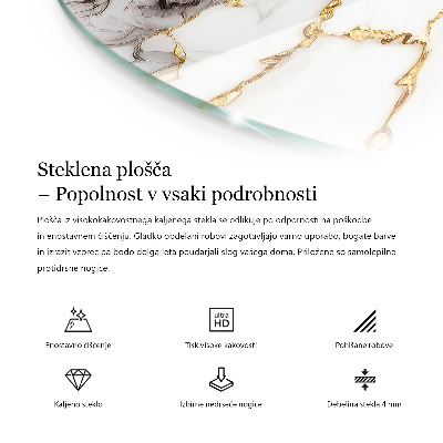 Blat szklany Ekologiczna struktura drewna