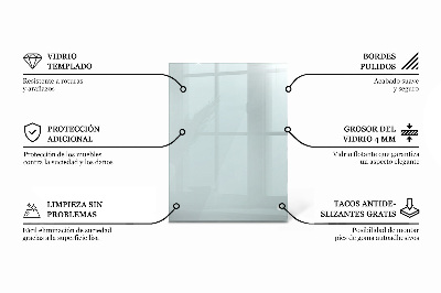 Szklany blat prostokątny transparentny