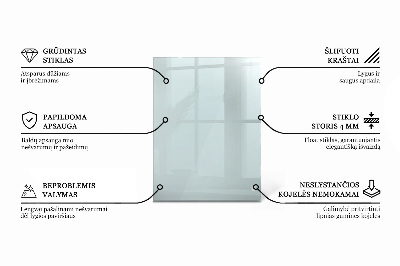 Szklany blat prostokątny transparentny