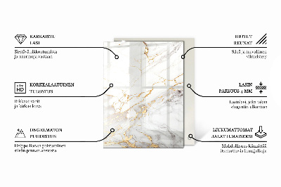 Bat na stół Marmurowy design na powierzchni