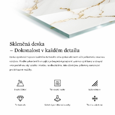 Bat na stół Marmurowa struktura wzoru