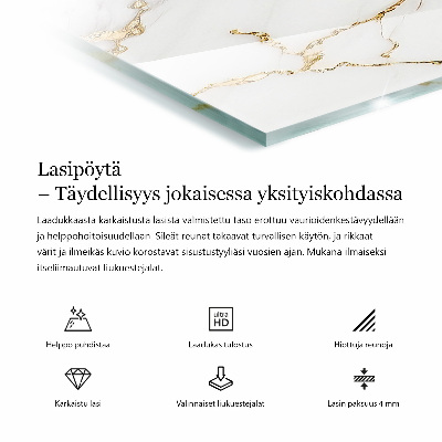 Bat na stół Marmurowa struktura wzoru