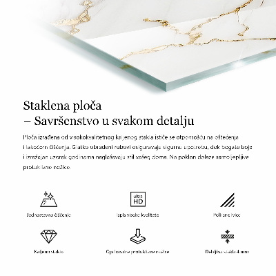 Bat na stół Marmurowa struktura wzoru