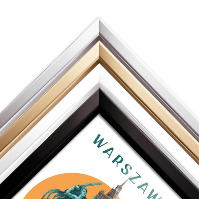 Obraz w czarnej ramce Warszawa